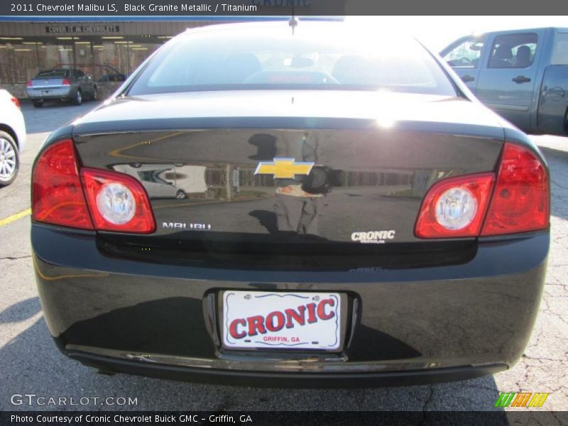 Black Granite Metallic / Titanium 2011 Chevrolet Malibu LS