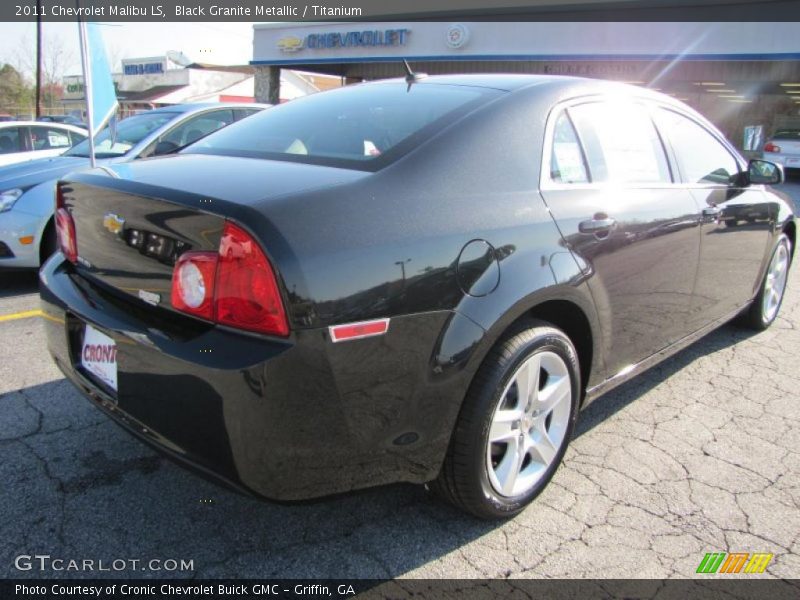 Black Granite Metallic / Titanium 2011 Chevrolet Malibu LS