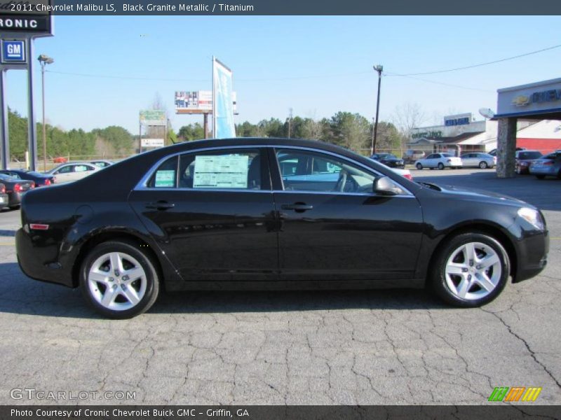 Black Granite Metallic / Titanium 2011 Chevrolet Malibu LS