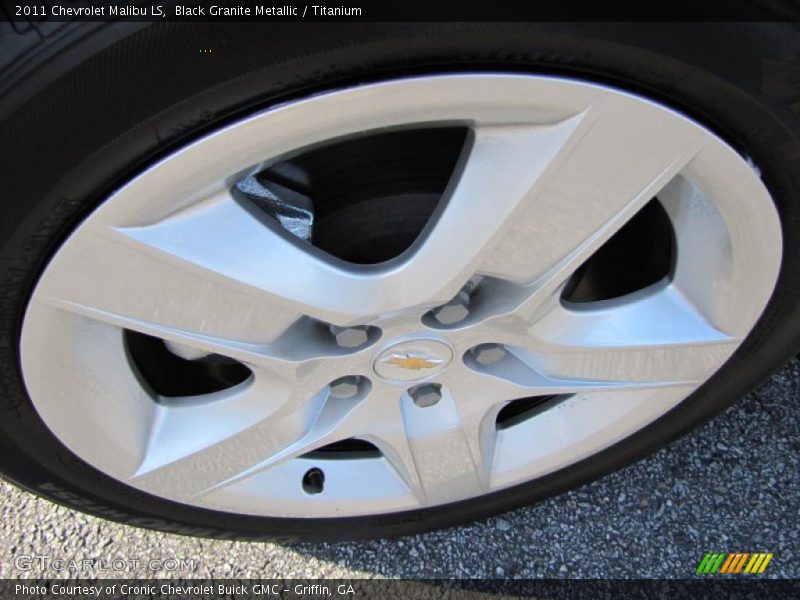 Black Granite Metallic / Titanium 2011 Chevrolet Malibu LS