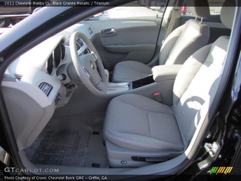 Black Granite Metallic / Titanium 2011 Chevrolet Malibu LS