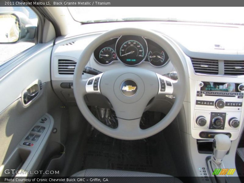 Black Granite Metallic / Titanium 2011 Chevrolet Malibu LS