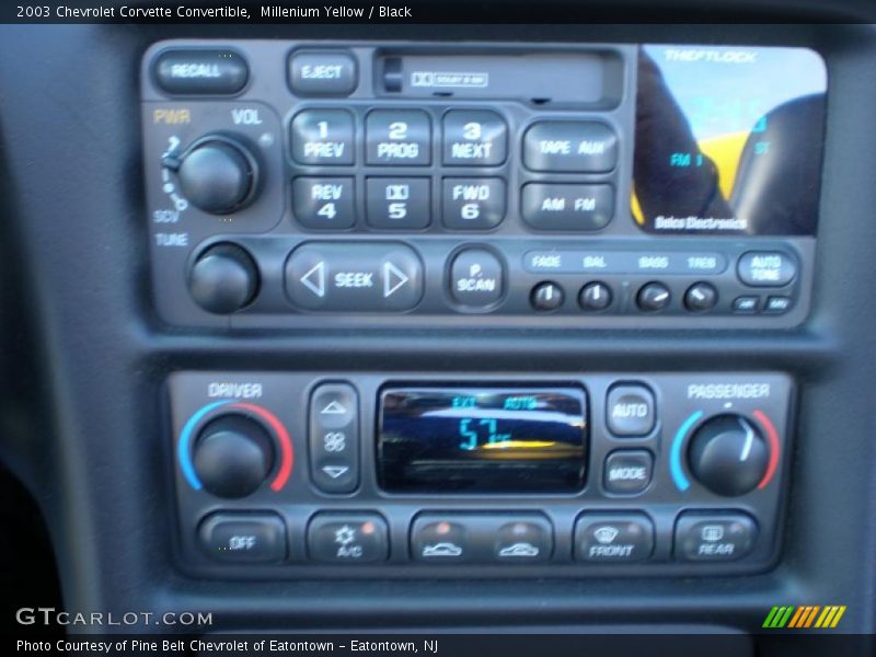 Controls of 2003 Corvette Convertible