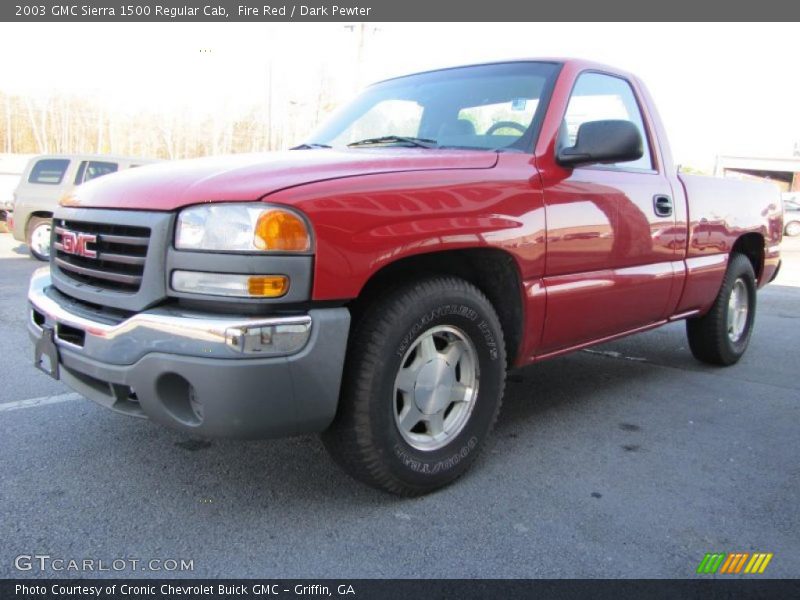 Fire Red / Dark Pewter 2003 GMC Sierra 1500 Regular Cab