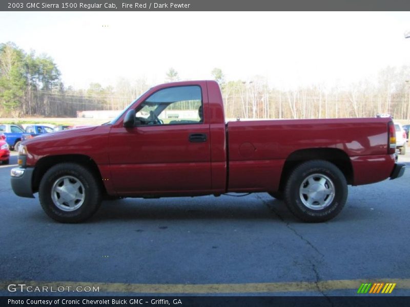 Fire Red / Dark Pewter 2003 GMC Sierra 1500 Regular Cab