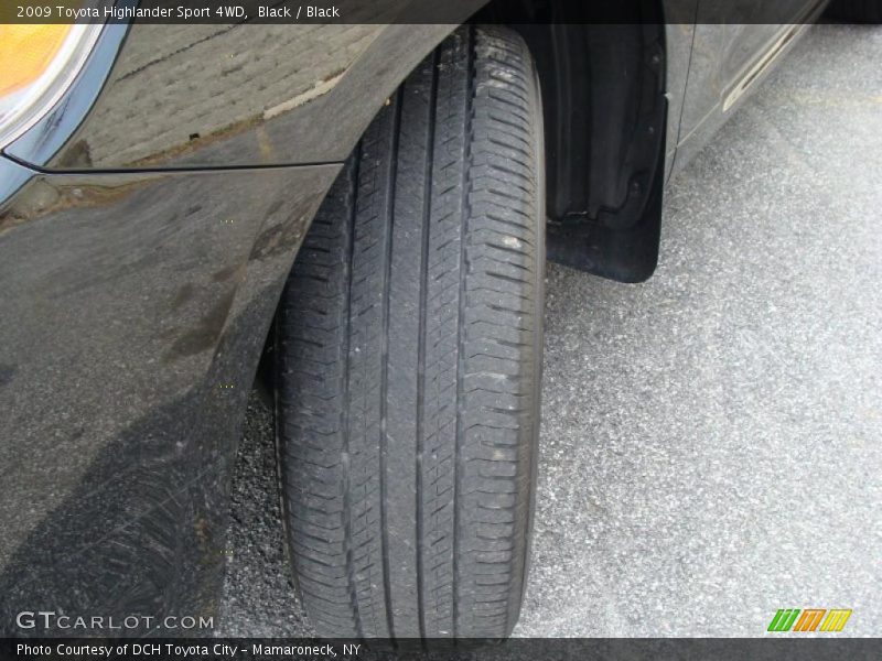 Black / Black 2009 Toyota Highlander Sport 4WD