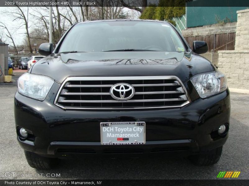 Black / Black 2009 Toyota Highlander Sport 4WD