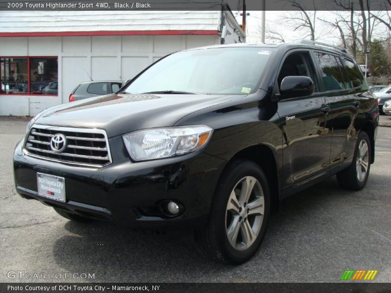 Black / Black 2009 Toyota Highlander Sport 4WD