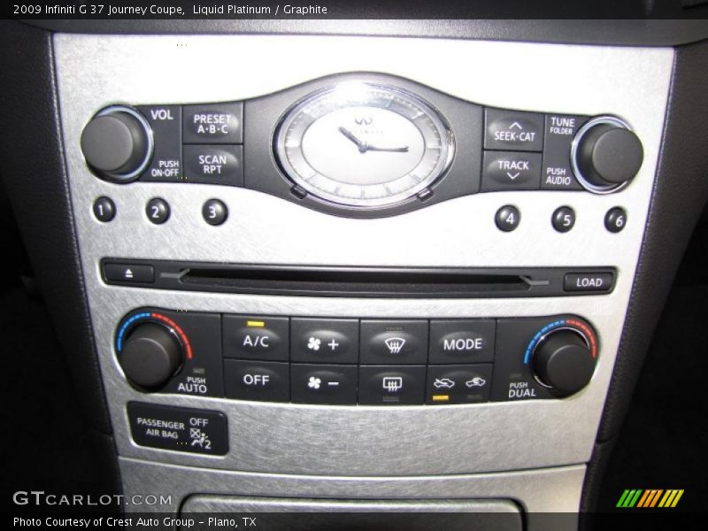 Controls of 2009 G 37 Journey Coupe