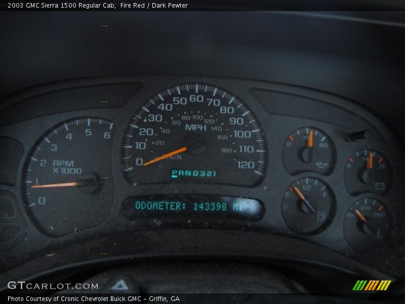 Fire Red / Dark Pewter 2003 GMC Sierra 1500 Regular Cab