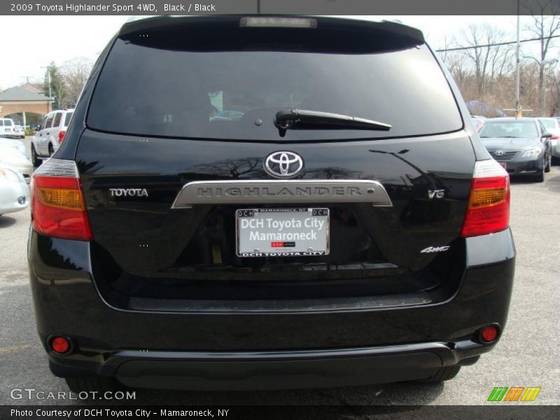 Black / Black 2009 Toyota Highlander Sport 4WD