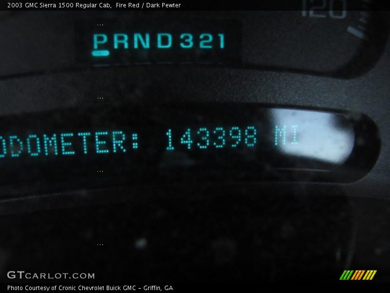 Fire Red / Dark Pewter 2003 GMC Sierra 1500 Regular Cab