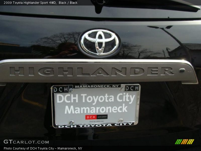 Black / Black 2009 Toyota Highlander Sport 4WD