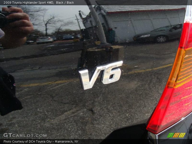 Black / Black 2009 Toyota Highlander Sport 4WD