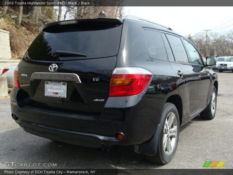 Black / Black 2009 Toyota Highlander Sport 4WD