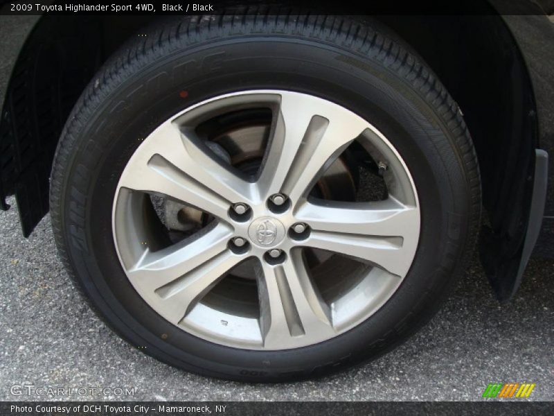 Black / Black 2009 Toyota Highlander Sport 4WD