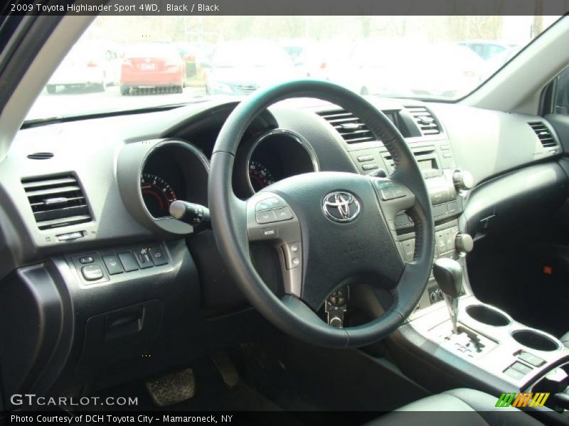 Black / Black 2009 Toyota Highlander Sport 4WD