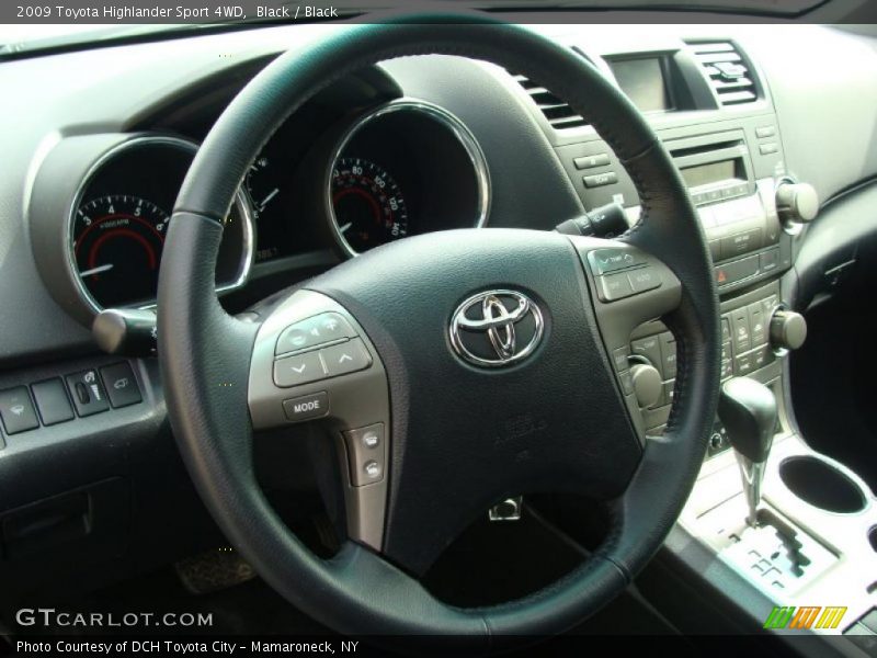 Black / Black 2009 Toyota Highlander Sport 4WD