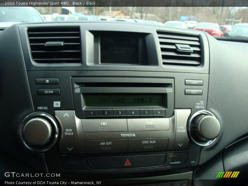 Black / Black 2009 Toyota Highlander Sport 4WD