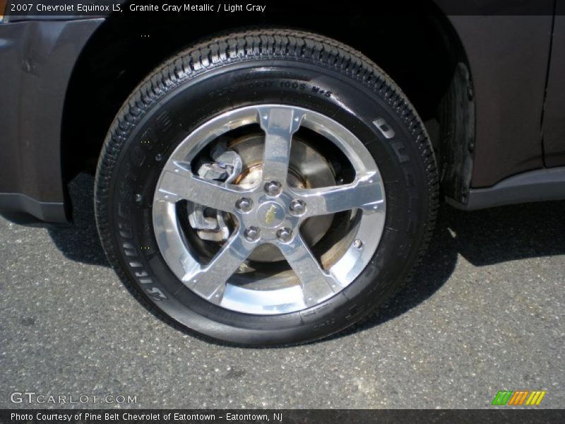 Granite Gray Metallic / Light Gray 2007 Chevrolet Equinox LS