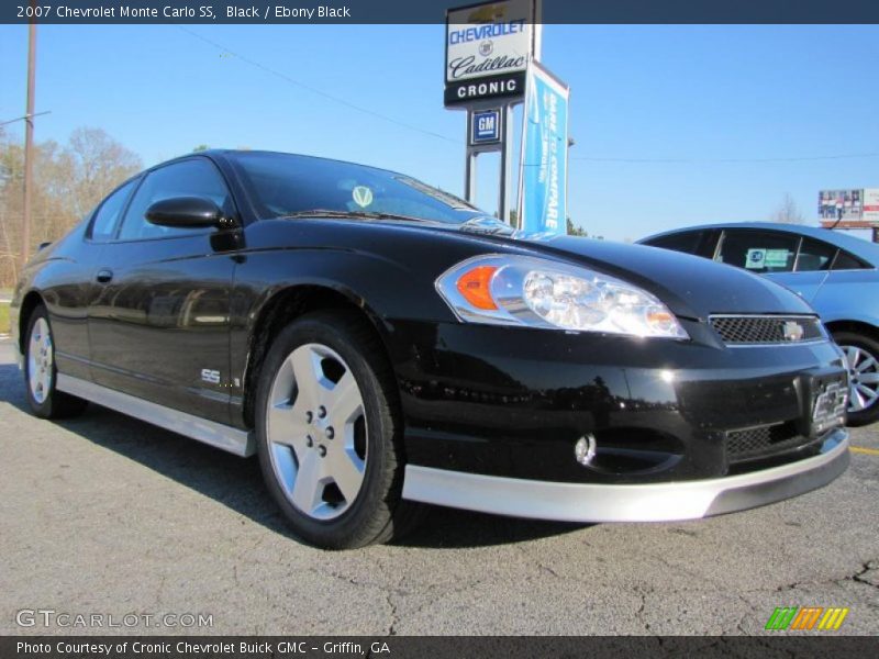 Black / Ebony Black 2007 Chevrolet Monte Carlo SS