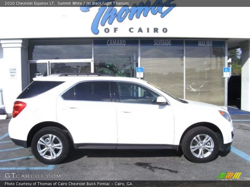Summit White / Jet Black/Light Titanium 2010 Chevrolet Equinox LT