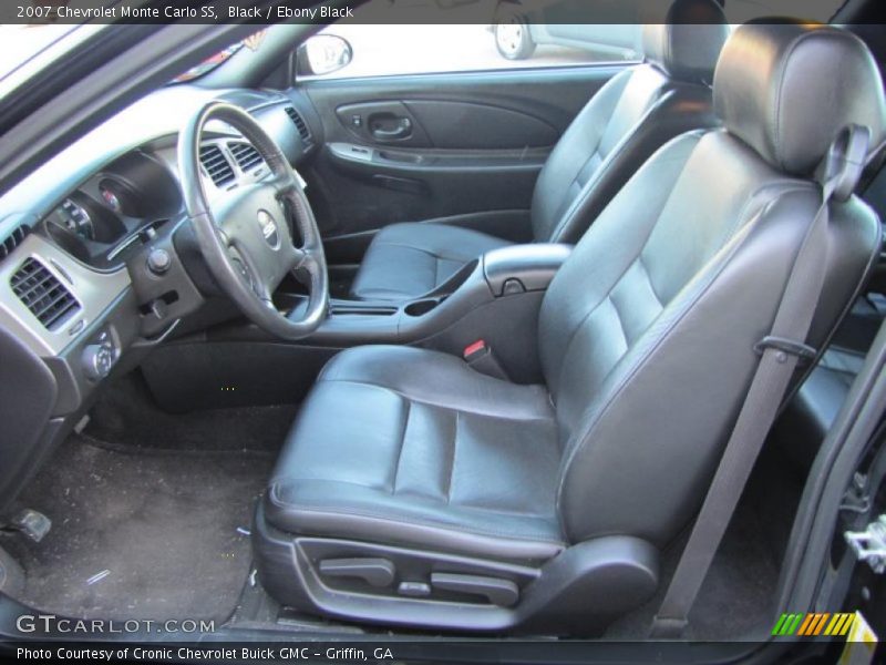  2007 Monte Carlo SS Ebony Black Interior