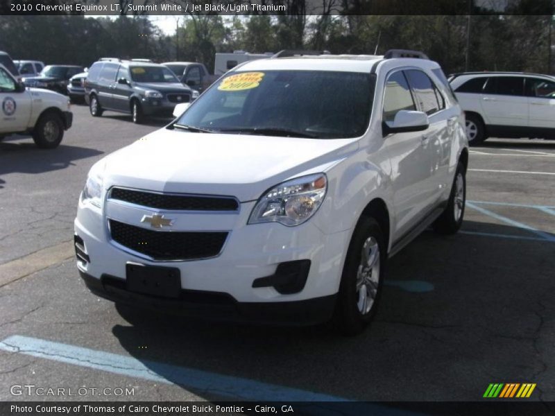 Summit White / Jet Black/Light Titanium 2010 Chevrolet Equinox LT