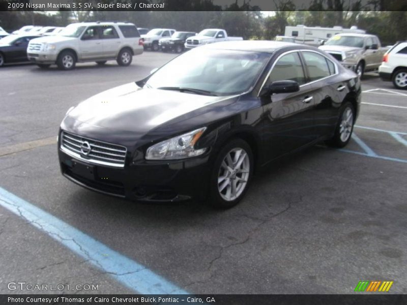 Super Black / Charcoal 2009 Nissan Maxima 3.5 SV
