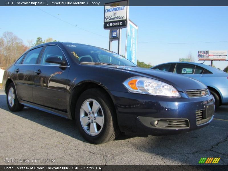 Imperial Blue Metallic / Ebony 2011 Chevrolet Impala LT