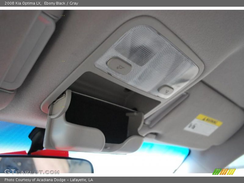 Ebony Black / Gray 2008 Kia Optima LX