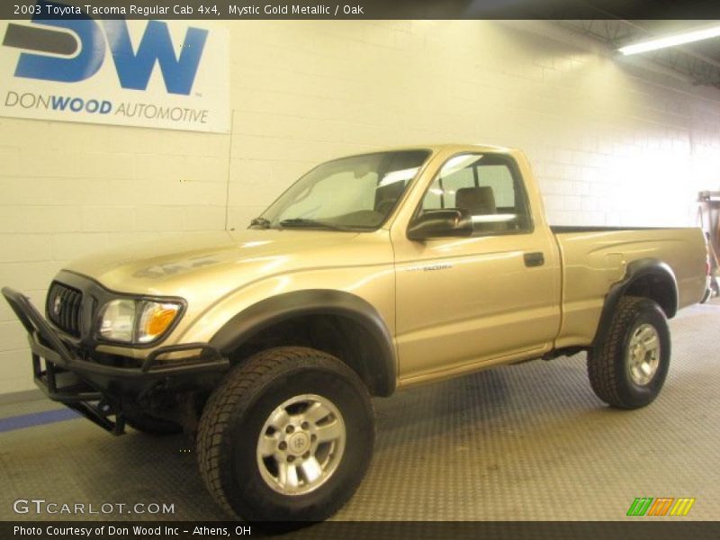 Mystic Gold Metallic / Oak 2003 Toyota Tacoma Regular Cab 4x4