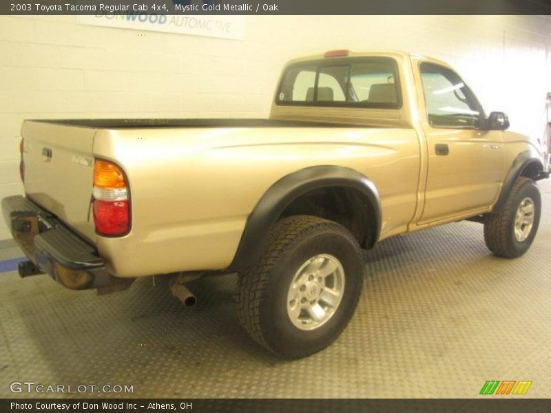 Mystic Gold Metallic / Oak 2003 Toyota Tacoma Regular Cab 4x4