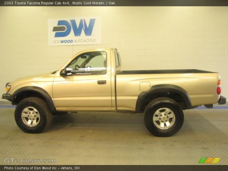 Mystic Gold Metallic / Oak 2003 Toyota Tacoma Regular Cab 4x4