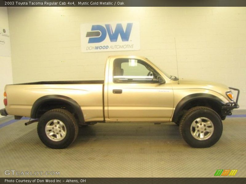 Mystic Gold Metallic / Oak 2003 Toyota Tacoma Regular Cab 4x4