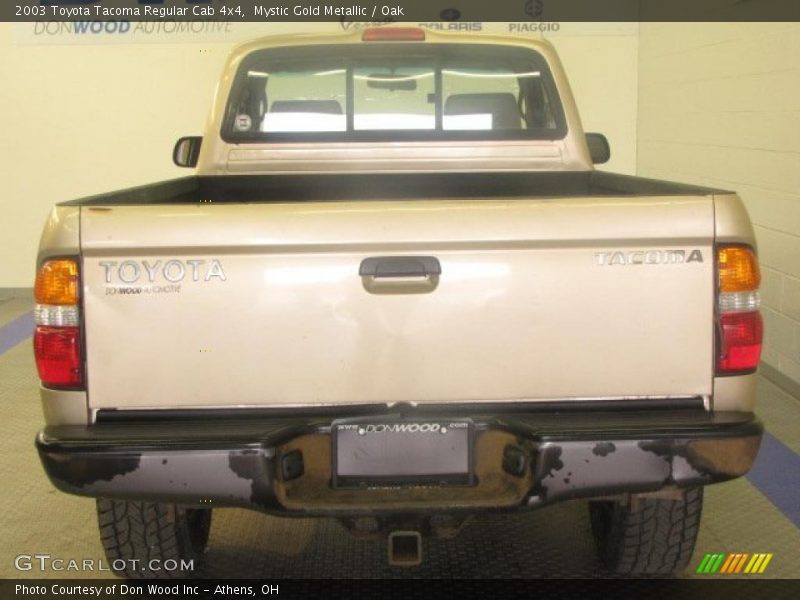 Mystic Gold Metallic / Oak 2003 Toyota Tacoma Regular Cab 4x4