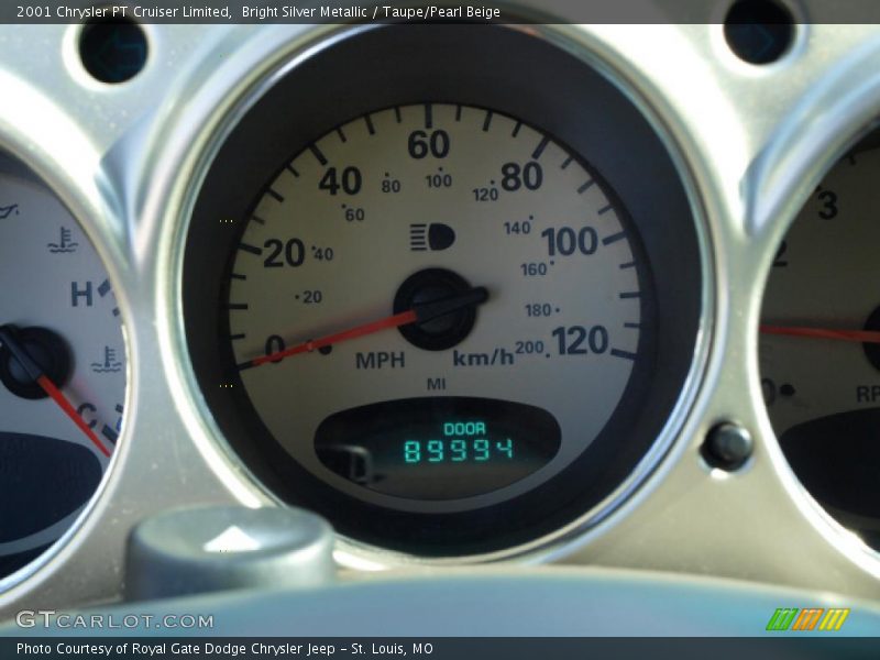 Bright Silver Metallic / Taupe/Pearl Beige 2001 Chrysler PT Cruiser Limited