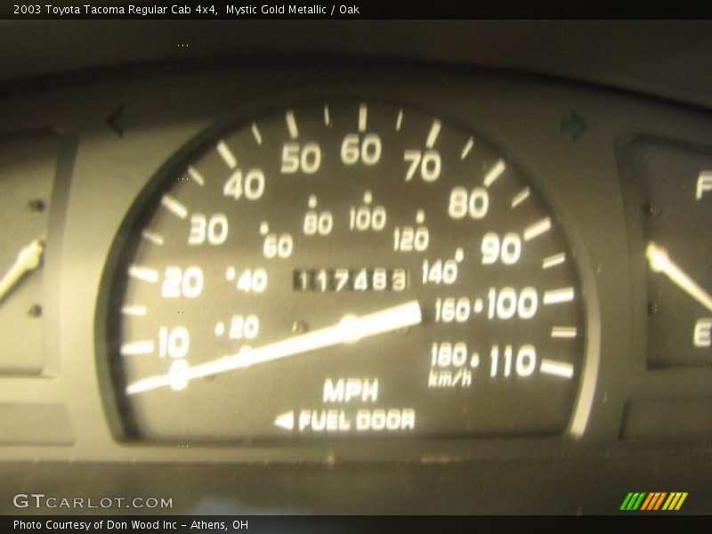 Mystic Gold Metallic / Oak 2003 Toyota Tacoma Regular Cab 4x4