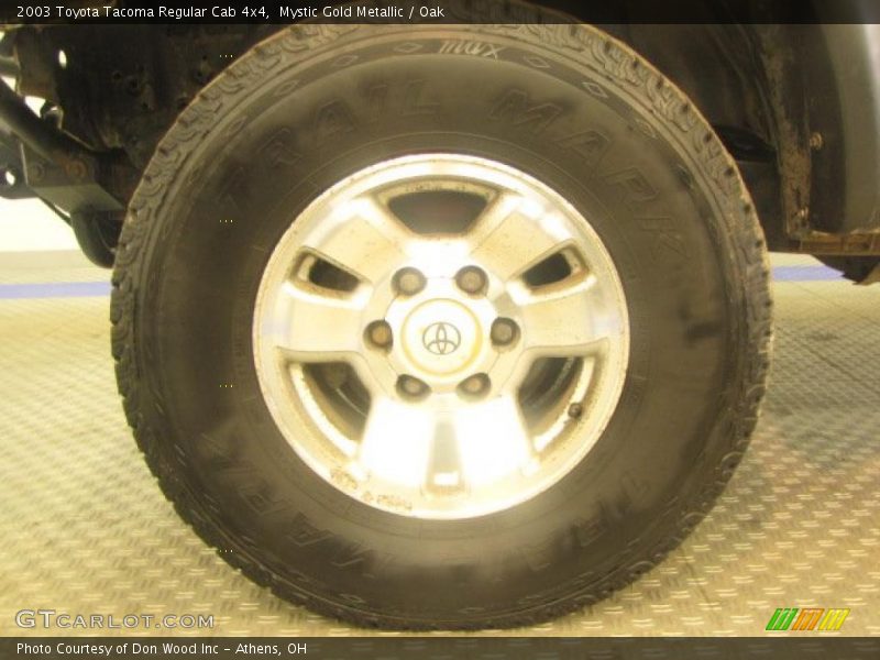 Mystic Gold Metallic / Oak 2003 Toyota Tacoma Regular Cab 4x4
