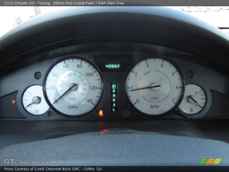 Inferno Red Crystal Pearl / Dark Slate Gray 2010 Chrysler 300 Touring