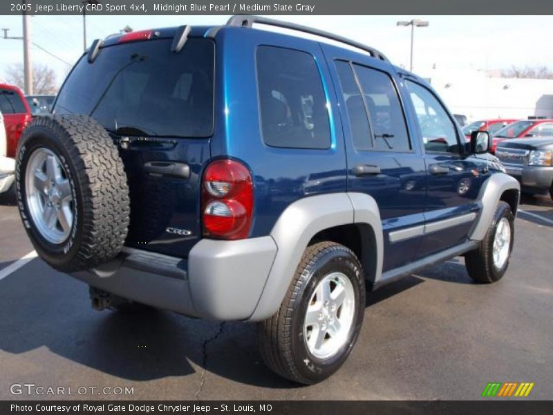 Midnight Blue Pearl / Medium Slate Gray 2005 Jeep Liberty CRD Sport 4x4