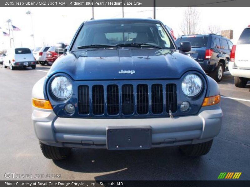 Midnight Blue Pearl / Medium Slate Gray 2005 Jeep Liberty CRD Sport 4x4