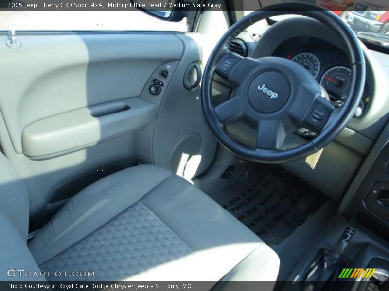 Midnight Blue Pearl / Medium Slate Gray 2005 Jeep Liberty CRD Sport 4x4