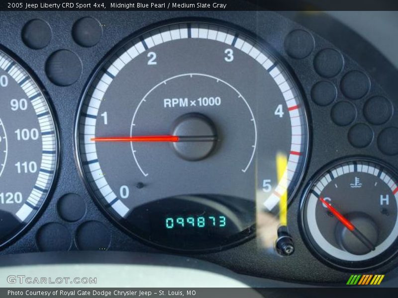 Midnight Blue Pearl / Medium Slate Gray 2005 Jeep Liberty CRD Sport 4x4