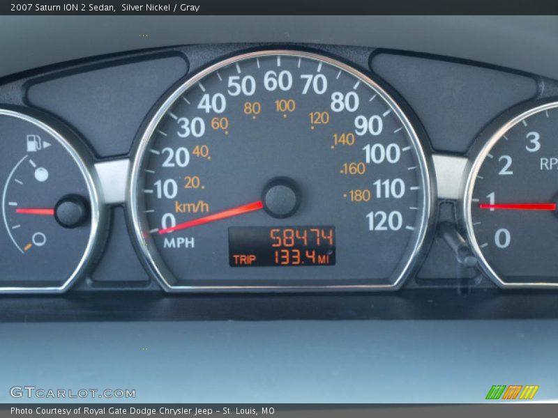 Silver Nickel / Gray 2007 Saturn ION 2 Sedan
