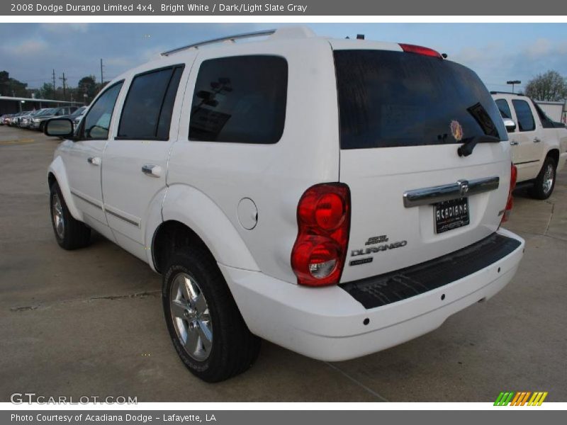 Bright White / Dark/Light Slate Gray 2008 Dodge Durango Limited 4x4