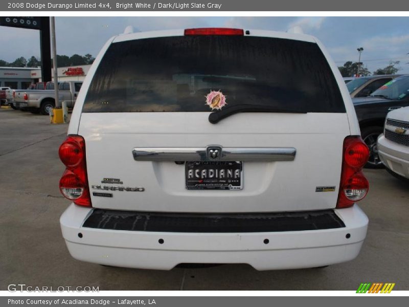 Bright White / Dark/Light Slate Gray 2008 Dodge Durango Limited 4x4