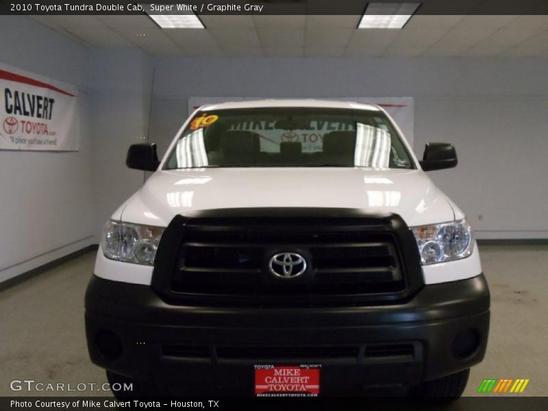 Super White / Graphite Gray 2010 Toyota Tundra Double Cab
