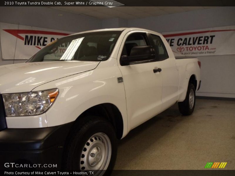 Super White / Graphite Gray 2010 Toyota Tundra Double Cab