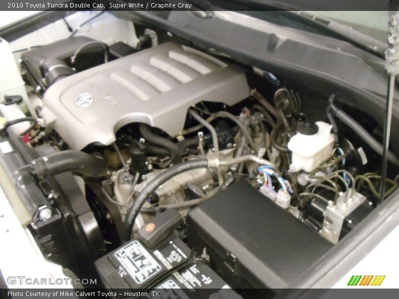 Super White / Graphite Gray 2010 Toyota Tundra Double Cab